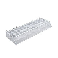 Azar Displays 0.63" Diameter 36 Round Slot Lipstick and Mascara Tray For Pegboard, 2 Pack (225523)-2 hooks attached for easy mounting