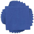 JAM Paper Beverage Napkins - Small - 5" x 5" - Blue - 600 Pack (5255620717b)-Blue paper cocktail napkins