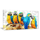 Designart Desgin Art Parrot Party Canvas Art Print, (PT2491-32-16)-Print