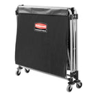 Rubbermaid Collapsible Cart - 8 Bushels - Single Stream - Black-Folding cart