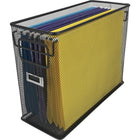 Staples Metal Mesh Tabletop File Organizer - Letter Size - Black-File organizer designed for hanging letter-size file folders