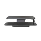 ShoppingAll 25"W Height Adjustable Sit to Stand Desk Converter Workstation - Black-Some of the sit stand desk benefits are to help to improve the circulation in your body and improve posture, resulting in increased productivity and reduced stress
