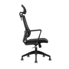 Brassex Wesley Executive Chair - Black-Synchronic mechanism and gas-lift function allow you to customize your seating according to your needs, ensuring proper posture for all-day comfort