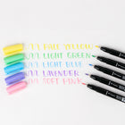 Tombow Fudenosuke Pastel Brush Pens - 6 Pack-Water-based ink initially appears transparent and color intensifies as it dries