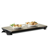 SALTON Cordless Warming Tray, Large-Plug in warming tray for 8 minutes and unplug - food stays warm for 60 minutes after unplugging