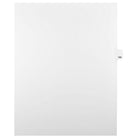 Mark Maker Legal Exhibit Index Tab White Single Tabs, 1/25th Cut, Letter Size, No Holes, Number 160, 25 Pack-White Single Tabs, 1/25th Cut
