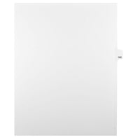 Mark Maker Legal Exhibit Index Tab White Single Tabs, 1/25th Cut, Letter Size, No Holes, Number 160, 25 Pack-White Single Tabs, 1/25th Cut