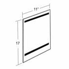 Azar Displays Sign Holder with Magnetic Tape, 10 Pack (129932)-Wall Mount