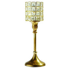 Elegance Square Crystal T-lite on Stand, Small (72927)-Tealight holder