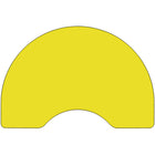 Flash Furniture Mobile 48"W x 96"L Kidney HP Laminate Activity Table, Yellow-Perfect shape for group learning