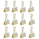 JAM Paper Binder Clips, Large, 41 mm, Gold, 12 Pack (340BCgo)-5