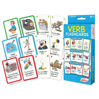Junior Learning Verb Flash Cards for grades 2-6 (JRL209)-Language Arts