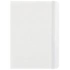 JAM Paper Hardcover Lined Notebook with Elastic Closure, Medium, 5 x 7 Journal, White, 2 Pack (340526605g)-White