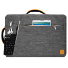 Vangoddy Slate Shoudler Carrying Bag For 17.3" Laptop - Grey-Padded mesh handles and backpack straps for comfortable wear