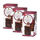 Grandma Wild's Milk Chocolate Coated Cranberry Biscuits - 150g - 3 Pack-Suitable for vegetarians
