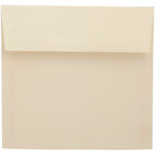 JAM Paper 8.5 x 8.5 Square Envelopes, Cream Mohawk Opaque, 50 Pack (MOOP517I)-Cream Mohawk opaque square envelope
