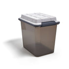 TRU RED 27.7 L Water and Dust Resistant Storage Tote with Locking Lid-Modular, nestable and stackable to make the most of limited space