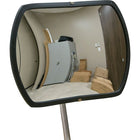 Zenith Safety Roundtangular Convex Mirror, 24", Indoor-Height: 24"