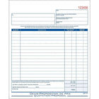 Staples Bilingual Quotation Forms - 50 Duplicates-Carbonless numbered forms