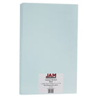 JAM Paper Vellum Bristol Legal Cardstock, 8.5 x 14, 67lb Blue, 50/Pack (16928441)-Blue card stock for scrapbooking and creating posters