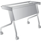 Office Star 4' Training Table Frame, Titanium-Highly versatile