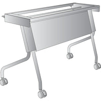 Office Star 4' Training Table Frame, Titanium-Highly versatile