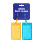 Habitu Luggage Tag Duo Set - Orange/Blue-Orange/Blue