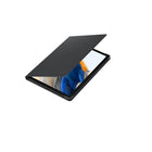 Samsung Book Cover Case for Tab A8 - Dark Grey-The case also adjusts to two angles, allowing you to prop up your screen for hands-free video viewing