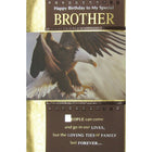 Rosedale Greeting Card, Birthday Brother, Eagle-Printed on premium coated card stock