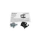 StarTech 8U Open Frame Wall Mount Equipment Rack, Adjustable Depth-Unit is shipped with all the hardware necessary to assemble and install components into the rack