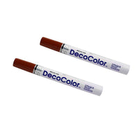 Marvy Uchida Broad-Line Opaque Paint Markers - Brown - 2 Pack-Colour: Brown