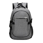 GO ON Oxford Backpack, Grey-Features adjustable straps, multiple pockets and padded area for your laptop.