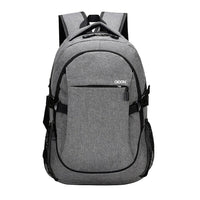 GO ON Oxford Backpack, Grey-Features adjustable straps, multiple pockets and padded area for your laptop.