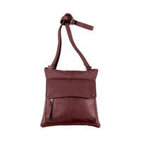 Champs Leather Ultimate Organizer Crossbody Bag with RFID - Burgundy-From the Champs Crossbody Collection