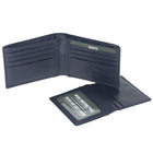 Roots Men's Slimfold Wallet with Removable ID - Navy-7