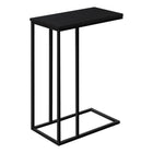 Monarch Specialties 3761 Accent Table - 25"H/Black/Black Metal-Product dimensions: 15.75 Inch W x 9.45 Inch D x 24 Inch H