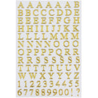 JAM Paper Self Adhesive Alphabet Letters Stickers, Gold, 10 Pack (132811516g)-Gold