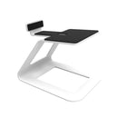Kanto SE6W Elevated Desktop Speaker Stands for Large Speakers - White-Supports speakers weighing up to 22 lb