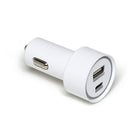 NXT Technologies Universal 2-Port USB-C and USB-A Car Charger - White-12-24V car charger for mobile devices