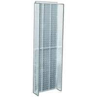 Azar Displays 44" x 14" Pegboard Powerwing Display, Clear (700350-CLR)-For use with wall pegboard or slat wall