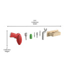 Flash Furniture Bright Beginnings Commercial Grade 8 Piece Tools & Holder Accessory Set for Modular STEAM Wall Systems-Interchangeable Tips for Multipurpose Play