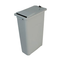 HSM 27" Lockable Shredder Bin, 20-Gallon Capacity, Grey (HSM1070070210)-20-Gallon Capacity