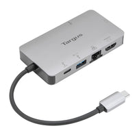 Targus DOCK419TT USB-C DspPt Alt Mode Single 4K HDMI/HD VGA Dock (DV4K) with 100W Pass-thru-Silver