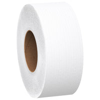 Scott 100% Recycled Fiber High-Capacity Jumbo Roll Toilet Paper - 2-Ply - Non-perforated - White - 12 Pack-1,000'/Roll, 12 Scott 100% Recycled Fiber High-Capacity Jumbo Roll Toilet Paper Rolls/Case, 12,000'/Case