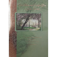 Rosedale 5-1/2" x 8" General Sympathy Greeting Cards And Envelopes, 12 Pack (17562)-Printed on premium uncoated card stock