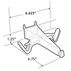 Azar Displays Open Eyeglass Sunglass Holder For Pegboard/Slat Wall, 25 Pack-Clear