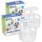 Learning Resources Create-A-Space Mini-Center White - Pack of 2-Organize your smaller spaces with this compact take on our popular organizer!