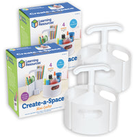 Learning Resources Create-A-Space Mini-Center White - Pack of 2-Organize your smaller spaces with this compact take on our popular organizer!
