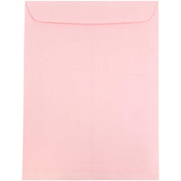 JAM Paper 9 x 12 Open End Catalog Envelopes, Light Pink, 100 Pack (312812930)-Light pink