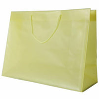 JAM Paper Shopping Bags - 15" x 12" x 6" - Yellow - 100 Pack-Color: Yellow